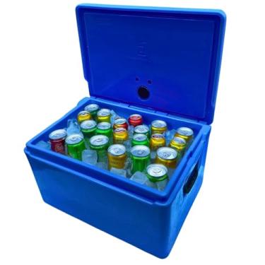 Imagem de Caixa Térmica Cooler Zero Grau 50 Litros Plástica Polietileno (Azul)