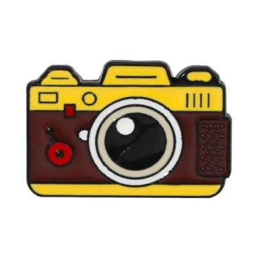 Imagem de Broche De Esmalte Vintage Retrô De Câmera Para Amantes De Fotografia, 