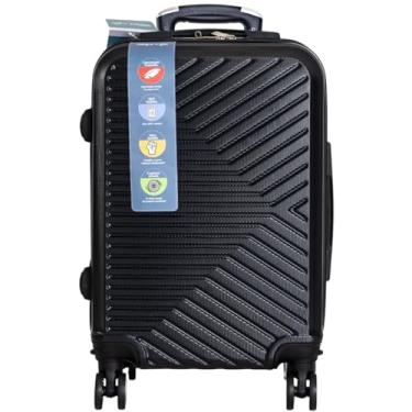 Imagem de Mala de Viagem com Rodízio 360°, ABS Rígido, Preta, 71x46x27 cm, 23kg Capacidade