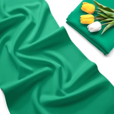 Imagem de Tecido de nylon e elastano de 152 cm da The Yard - 80% nylon, 20% elastano, tecido elástico em 4 direções para traje de banho, atividades esportivas, dança, ioga e costura (1 jarda, verde gelo)