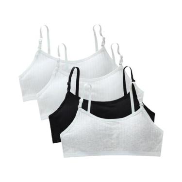 Imagem de Sutiãs De Treinamento Para Adolescentes (4 Peças) - Colete Sem Costura