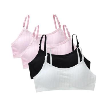 Imagem de Sutiãs De Treinamento Para Adolescentes (4 Peças) - Colete Sem Costura