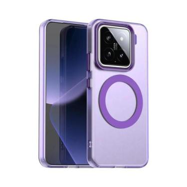 Imagem de Capa Transparente Fosca Cor Doce Para Xiaomi 15T pro 14T pro Com Carre