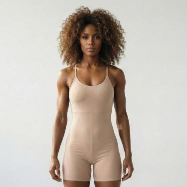 Imagem de Kit 3 Macaquinhos Alcinha feminino fitness tecido suplex confortável ideal para exercícios – 9 cores-Feminino