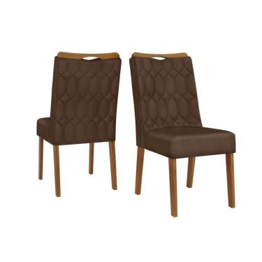 Imagem de Cadeira Sala De Jantar Bia Freijó-suede Moca Marrom - Dj Móveis