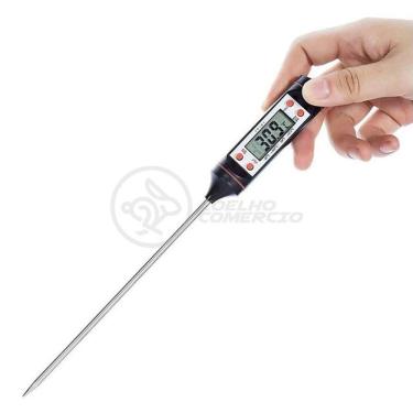 Imagem de Termômetro Culinário Cozinha Digital Mede -50ºc A +300ºc