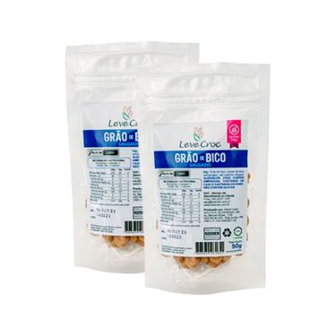Imagem de Kit 2X: Grão de Bico Salgado Sem Glúten Leve Crock 50g