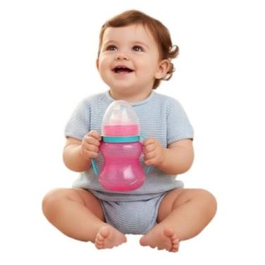 Imagem de Copo Transição Bebê Antivazamento Com Alça Ergonômica Silicone Macio 2