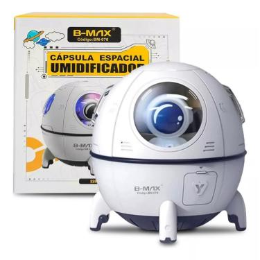 Imagem de Umidificador Difusor De Ar Astronauta Nave Espacial Com Led Usb