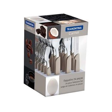 Imagem de Faqueiro 24 peças Tramontina Carmel 23499022 em Aço Inox - Natural