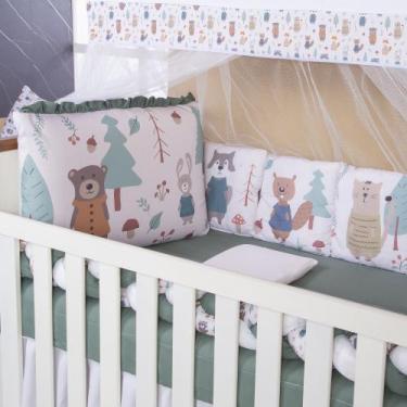 Imagem de Kit Berço Americano Almofadinhas Bebê Menino 13 peças - Avm Enxovais, 