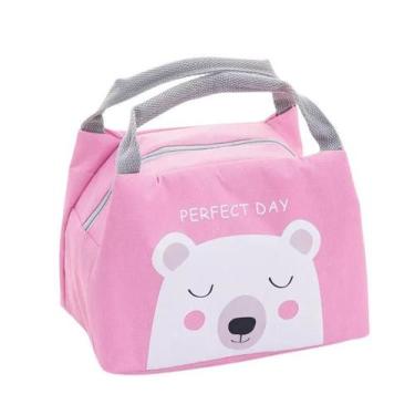 Imagem de Bolsa Térmica Isolamento Térmico Desenho Ursinho Rosa - Generica