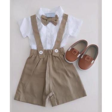 Imagem de Conjunto masculino com suspensório - Mamaededo