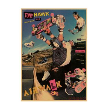 Imagem de Pôster Skateboarder Extreme Sports 29,7x42cm com impressão sem moldura