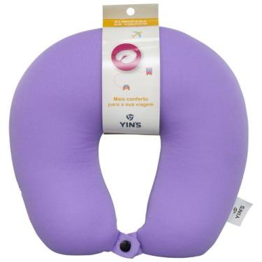 Imagem de Almofada De Pescoço Com Botão De Pressão Conforto Viagem Yin's Macia T