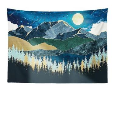 Imagem de Tapeçaria, pintura de paisagem, parede, 150x130cm, fibra de microtecid