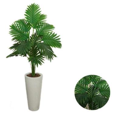 Imagem de Planta Artificial Palmeira Com Vaso Pilão Vite Decorativo - - Intcomer