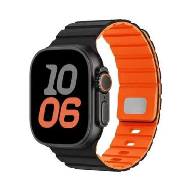 Imagem de Pulseira Magnética De Silicone Para Apple Watch 46/42mm 49mm 44mm 45mm