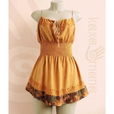 Imagem de Blusa Regata Indiana Hippie Artesanal Boho Psicodélica Rave RPCB002, R