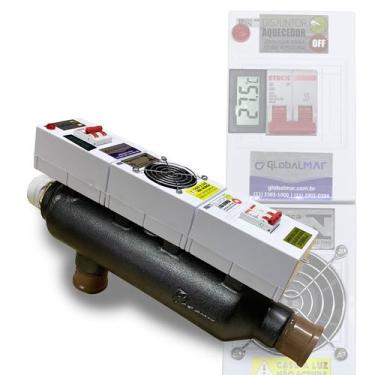Imagem de Aquecedor Para Piscina Globalmar Automático Digital Inmetro