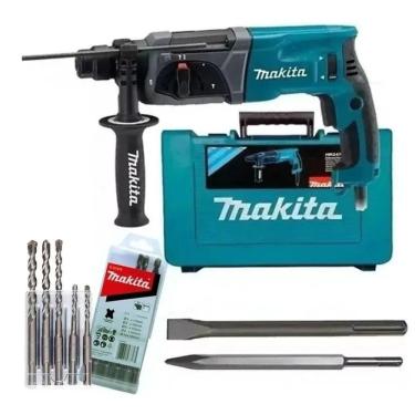 Imagem de Martelete Combinado Sds Plus Hr2470 800W Makita+Acessórios