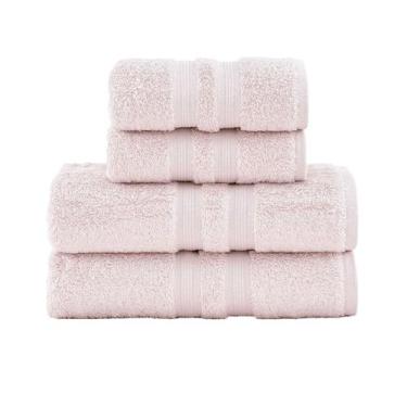 Imagem de Kit Jogo De Toalhas Buddemeyer 4 Peças Algodão Egipcio Banho e Rosto F