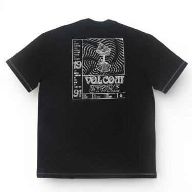 Imagem de Camiseta Volcom Especial Time Wave - Preto-Masculino