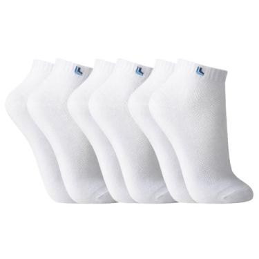 Imagem de Kit 3 Pares Meias Sport Walk Cano Curto Lupo Algodão, M, Branco