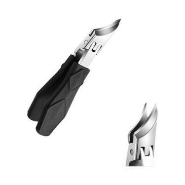 Imagem de Cortador De Unhas Curvo Em Aço Inoxidável Anti-Splash Para Unhas Das M