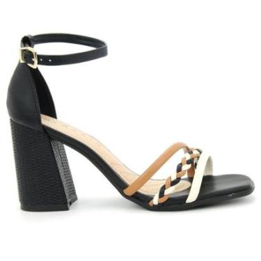 Imagem de Sandalia Ramarim 2234201 Salto Calcanhar Fechado Feminino-Feminino