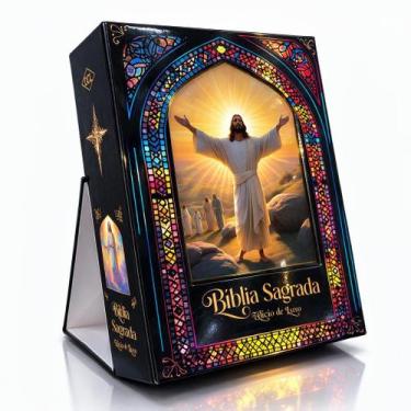 Imagem de Bíblia Católica Edição Luxo Preta C/ Caixa Com Suporte Expositor - Edi