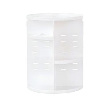 Imagem de Organizador Porta Maquiagem Giratório 360° Ajustável Multifuncional - Branco