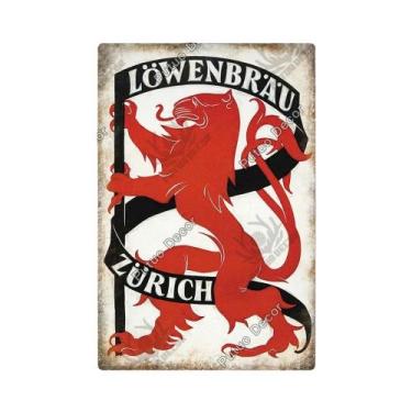 Imagem de Placa De Metal Vintage Da Marca De Cerveja Alemã Putuo Para Decoração 