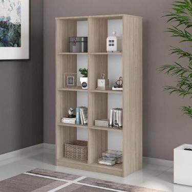 Imagem de Estante Livreiro Multiuso 8 Nichos Branco Side Caemmun - CAEMMUN MÓVEI