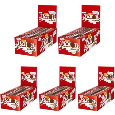 Imagem de Kit 5 Chocolate Baton Ao Leite 16g Display Caixa 30 Unidades Garoto