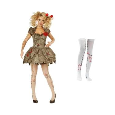 Imagem de Conjunto De Fantasia De Palhaço Diabólico De Terror Para Festa De Hall