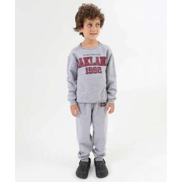 Imagem de Calça Infantil Jogger Mescla Moletinho Marisa Tam 4 a -48161, Cinza, 8