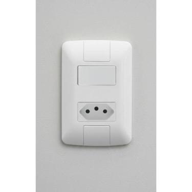 Imagem de Interruptor + Tomada 10A Branco: Praticidade e Segurança - Congratulat