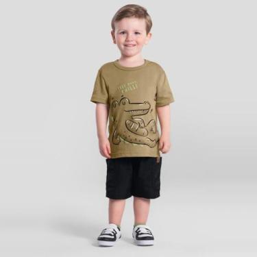 Imagem de Conjunto infantil menino de jacaré Brandili, Marrom, 3