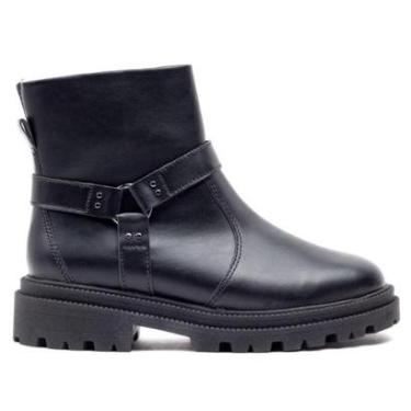 Imagem de Bota Feminina Ramarim Tratorada com Tiras Preto-Feminino