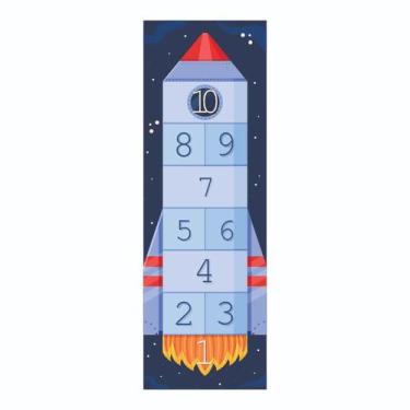 Imagem de Amarelinha Tapete Adesivo Autocolante Decoração Quarto Infantil Escola