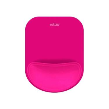 Imagem de Mousepad Ergonômico Reliza Compact, Com Apoio de Pulso em Gel, Magenta