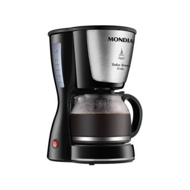 Imagem de Cafeteira Elétrica Mondial D. arome Inox 220V Preto-C-32 32X, Preto e 