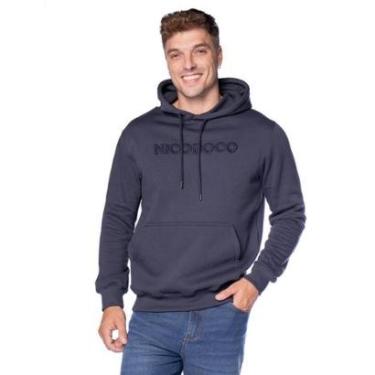 Imagem de Moletom Masculino Nicoboco Capuz Canguru Marinho-Masculino