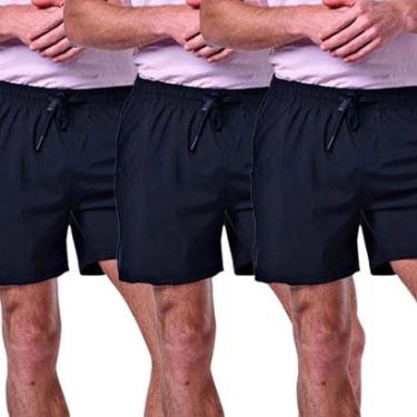 Imagem de Kit 3 Shorts Esportivos Masculinos Pacific Blue-Masculino