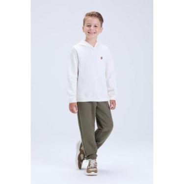 Imagem de Conjunto Infantil de Inverno Masculino Moletom com Detalhe Aplicado-Masculino