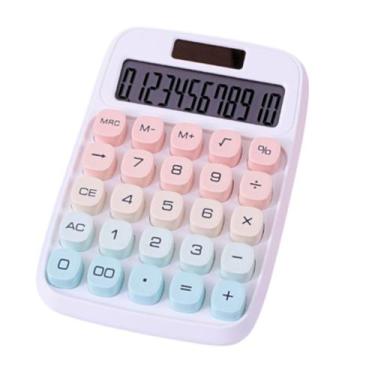 Imagem de Calculadora Retrô Mecânica Candy Color 12 Dígitos Solar - Tesla Store,