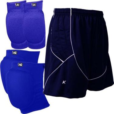 Imagem de Kit Goleiro De Futsal Joelheira + Cotoveleira + Bermuda Kanxa Profissi