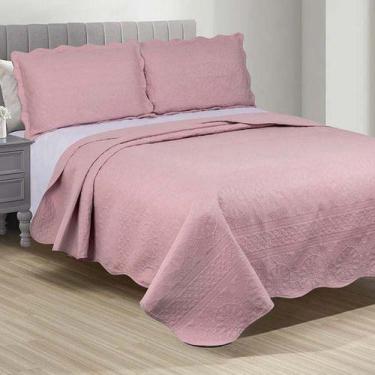 Imagem de Colcha Cobre Leito Casal Roupa De Cama Dupla Face Kit 3 Pçs - ISHOPPIN