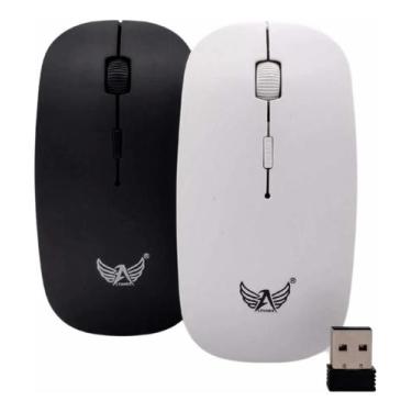 Imagem de Mouse Sem Fio Sensor Òptico Usb Prático Para Computador - Altomex
